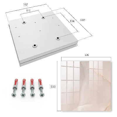 Wall mounted key box with an elegant texture