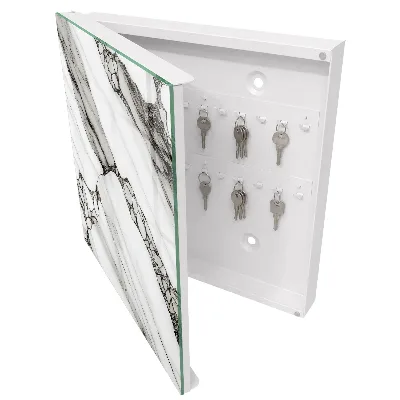 Key cabinet Marbled pattern