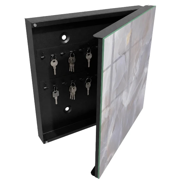Wall mounted key box Grey elegance