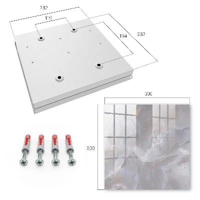 Wall mounted key box Grey elegance