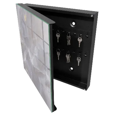 Wall mounted key box Grey elegance
