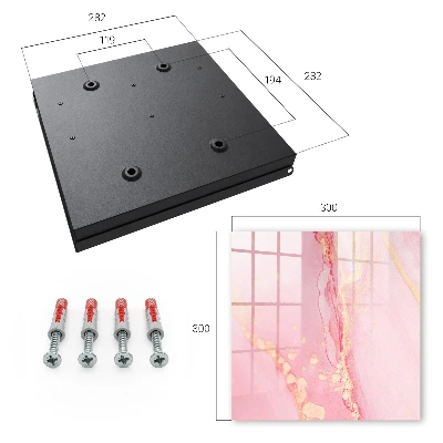 Wall mounted key box Pink dream