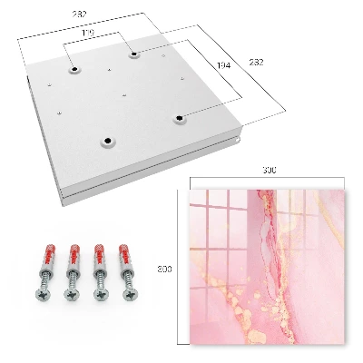Wall mounted key box Pink dream