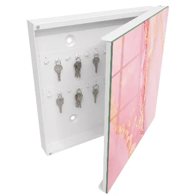 Wall mounted key box Pink dream