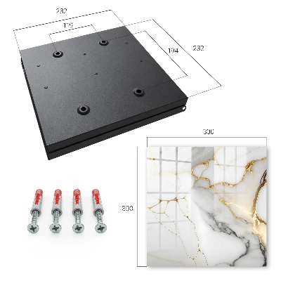 Key box for wall Marble elegance