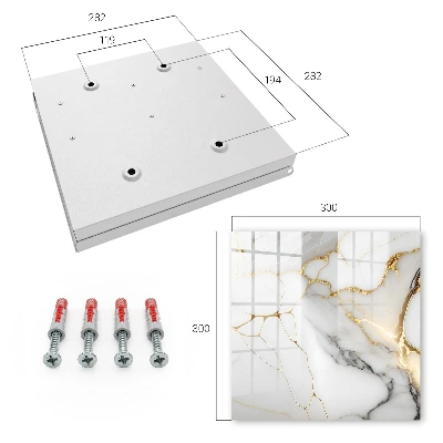 Key box for wall Marble elegance