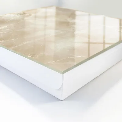 Wall mounted key box Beige marble