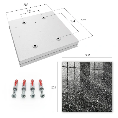 Wall-mounted key box shimmering waves design