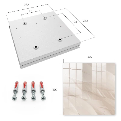 Wall mounted key box Cream lightness
