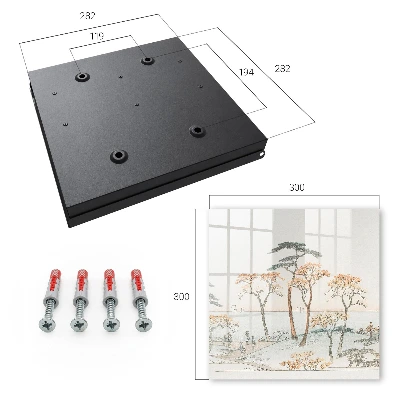 Key cabinet Japanese landscape