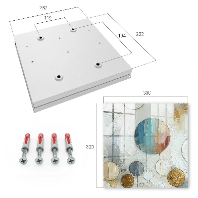 Key box for wall Circular composition