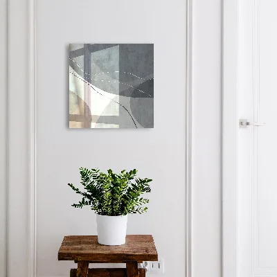Wall mounted key box Blue abstraction