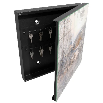 Wall mounted key box Mountain peace