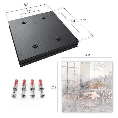 Wall mounted key box Mountain peace