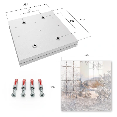 Wall mounted key box Mountain peace