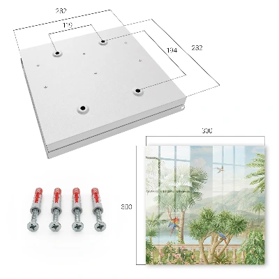 Key box for wall Tropical paradise