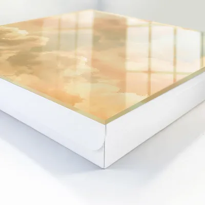 Wall mounted key box Pastel clouds