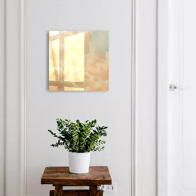 Wall mounted key box Pastel clouds