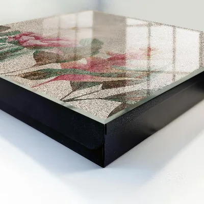 Wall-mounted key box botanical elegance design