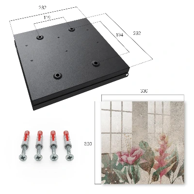 Key box for wall Botanical elegance