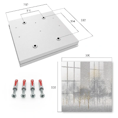 Wall mounted key box Misty forest