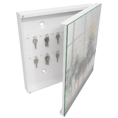 Wall mounted key box Misty forest
