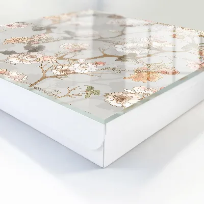 Key cabinet Floral twigs