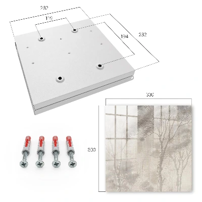 Wall mounted key box Forest etherealness