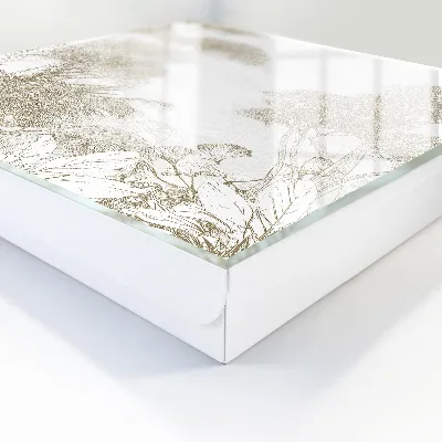 Key box for wall Tropical pattern