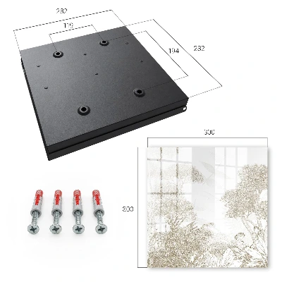 Key box for wall Tropical pattern