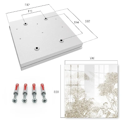 Key box for wall Tropical pattern