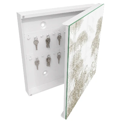 Key box for wall Tropical pattern