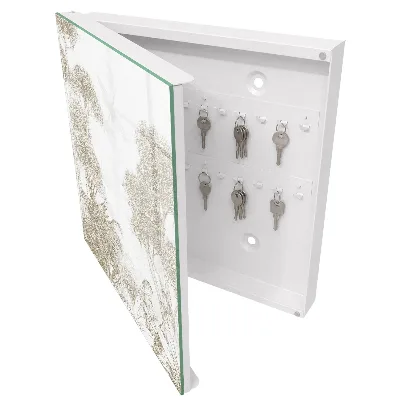 Key box for wall Tropical pattern