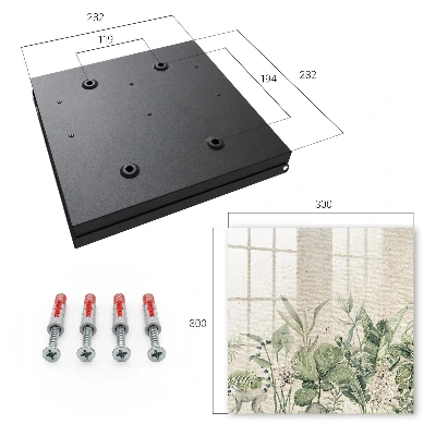 Wall mounted key box Tropical nature