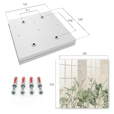 Wall mounted key box Tropical nature