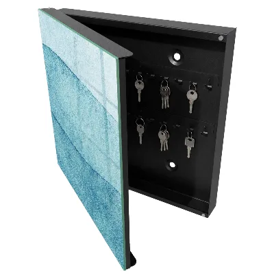 Key cabinet in blue textures