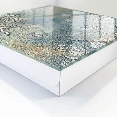 Key box for wall Floral pattern