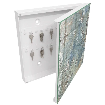 Key box for wall Floral pattern