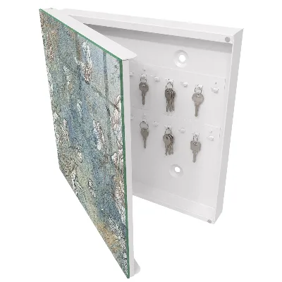 Key box for wall Floral pattern