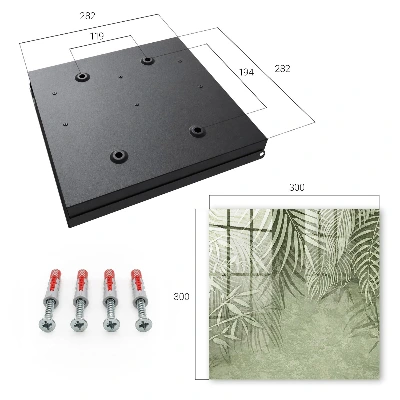 Key cabinet Tropical pattern