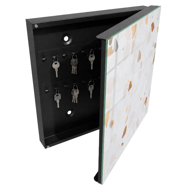 Wall mounted key box Colorful stones