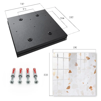 Wall mounted key box Colorful stones
