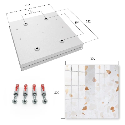 Wall mounted key box Colorful stones