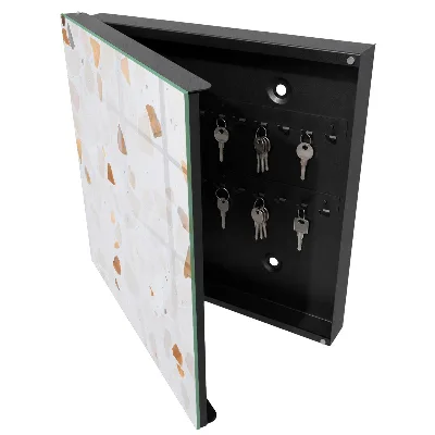 Wall mounted key box Colorful stones
