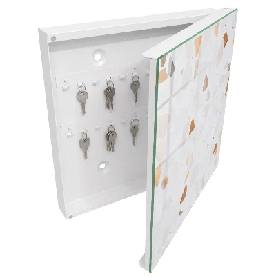 Wall mounted key box Colorful stones