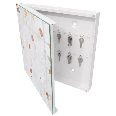 Wall mounted key box Colorful stones