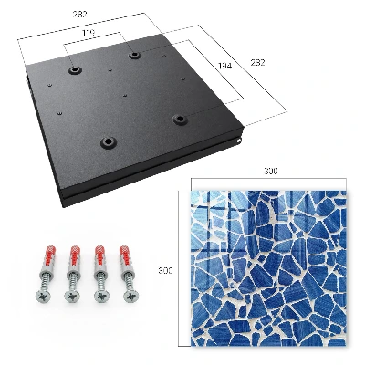 Key box for wall Blue mosaic