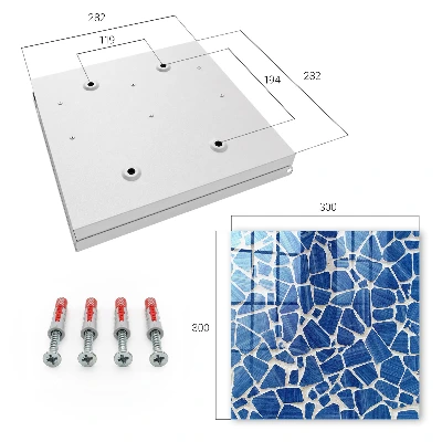 Key box for wall Blue mosaic