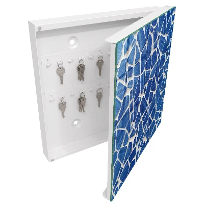 Key box for wall Blue mosaic