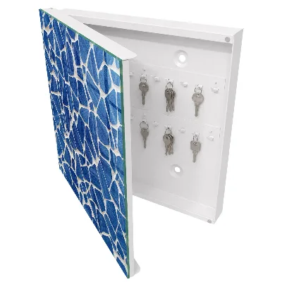 Key box for wall Blue mosaic